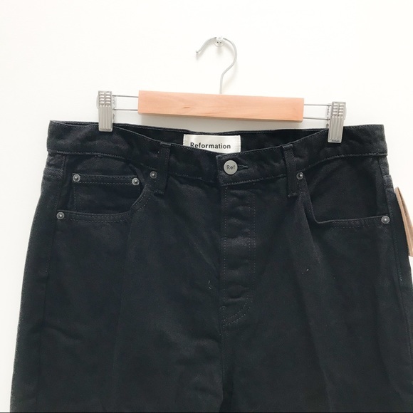 Reformation Black Jeans Jordi Ankle Flare NWT - Picture 8 of 9